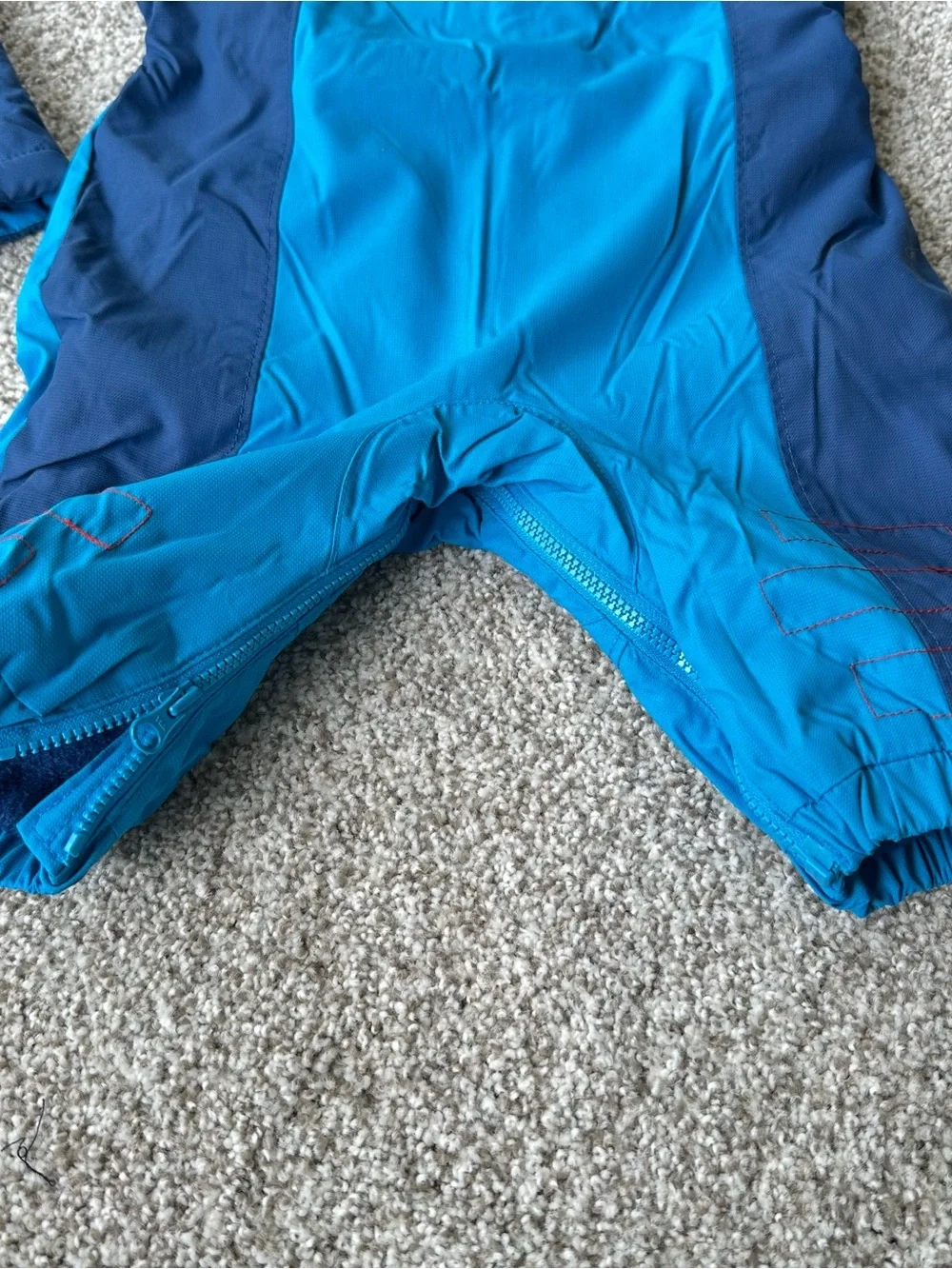 Columbia Bright Blue Hooded Jacket and Snow Bib Set